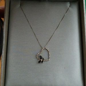 Butterfly diamond necklace